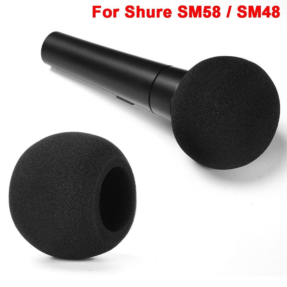 Shure Mic Sm58 - ฝาครอบไมโครโฟนแบบฟองน้ำกำมะหยี่ ป้องกันลม ลดเสียงรบกวน สำหรับไมโครโฟน Shure SM58