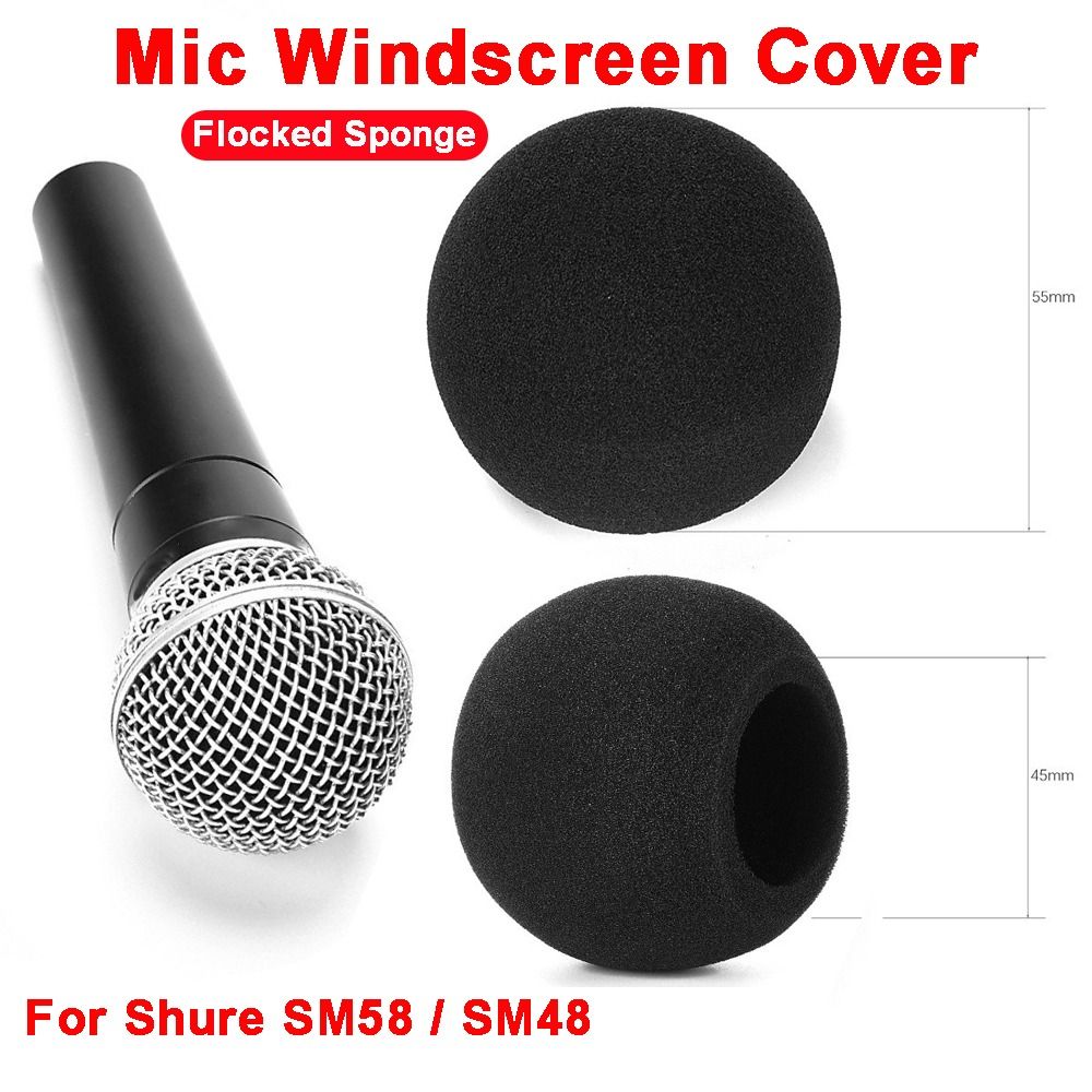 Shure Mic Sm58 - ฝาครอบไมโครโฟนแบบฟองน้ำกันลม สำหรับ Shure SM58 / SM48