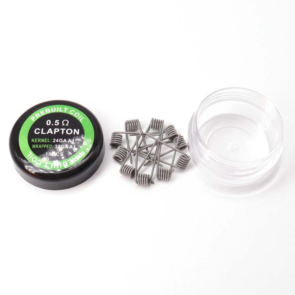 Clapton Wire Pre Built - 10 ชิ้น ขดลวดคอยล์สำหรับบุหรี่ไฟฟ้า วาปเพน อะตอมไมเซอร์ คลาปตัน