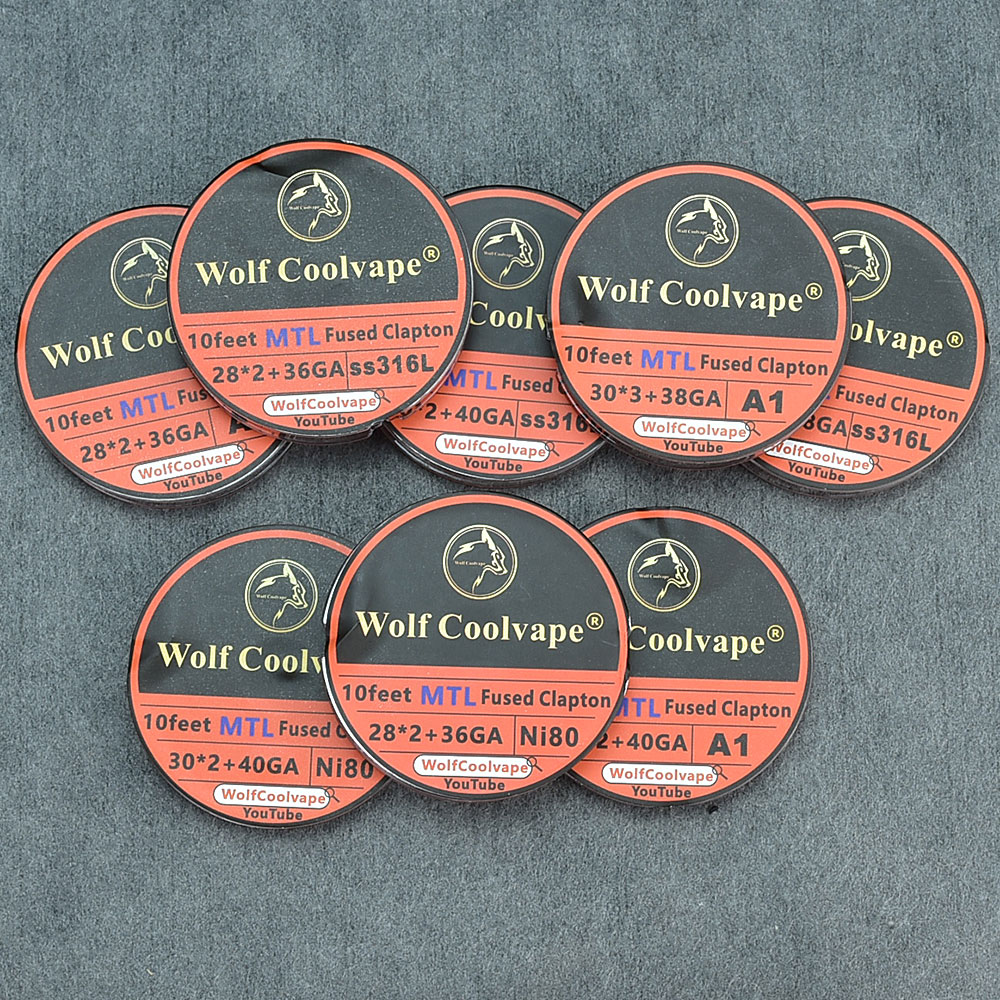 10ฟุต NI80/A1/SS316L MTL Fused - Clapton Wire Pre Built บทวิจารณ์และราคา