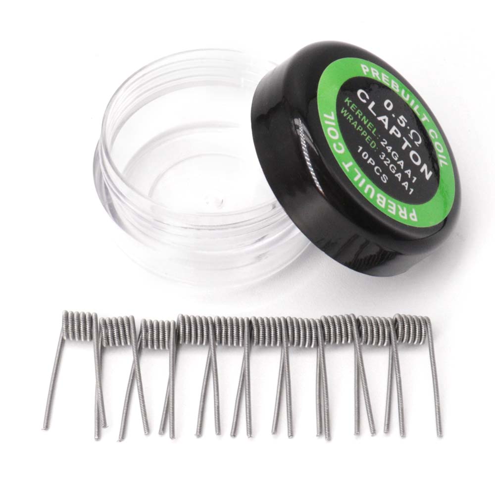10 ชิ้น ขดลวดคอยล์สำหรับบุหรี่ - Clapton Wire Pre Built บทวิจารณ์และราคา